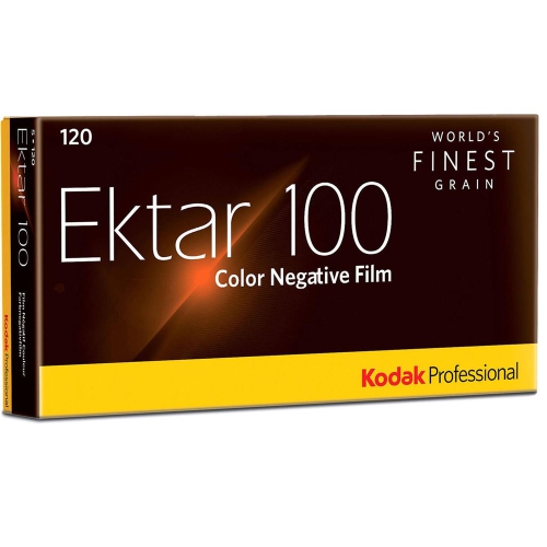Kodak Professional Ektar 100 Color Negative Film (120 Roll Film, 5-Pack