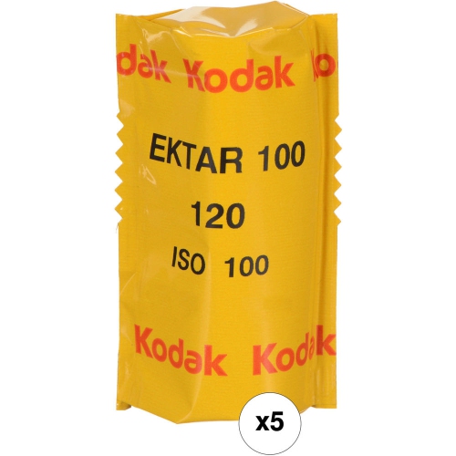 Kodak Professional Ektar 100 Color Negative Film (120 Roll Film, 5-Pack