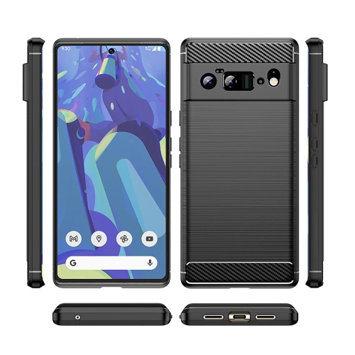 PANDACO Black Brushed Metal Case for Google Pixel 6a