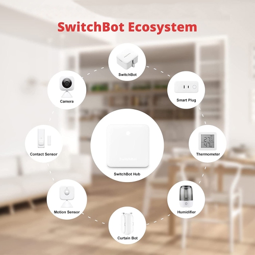 SwitchBot Hub Mini | Smart Remote - IR Blaster, Link SwitchBot to Wi-Fi, Control TV, Air Conditioner, Compatible with Alexa, Google Home, IFTTT