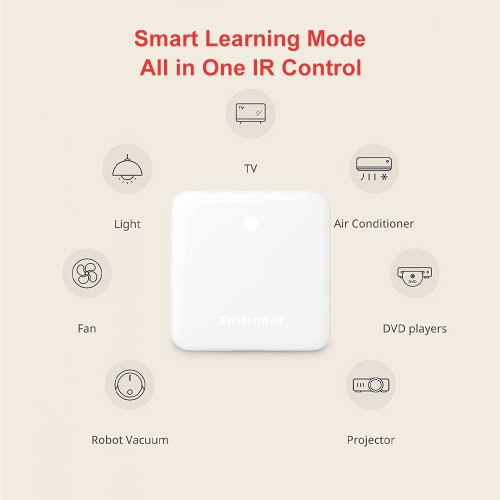 SwitchBot Hub Mini | Smart Remote - IR Blaster, Link SwitchBot to Wi-Fi, Control TV, Air Conditioner, Compatible with Alexa, Google Home, IFTTT
