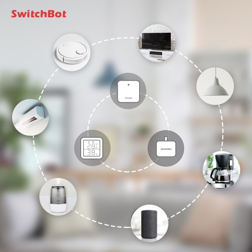 SwitchBot Hub Mini | Smart Remote - IR Blaster, Link SwitchBot to Wi-Fi, Control TV, Air Conditioner, Compatible with Alexa, Google Home, IFTTT