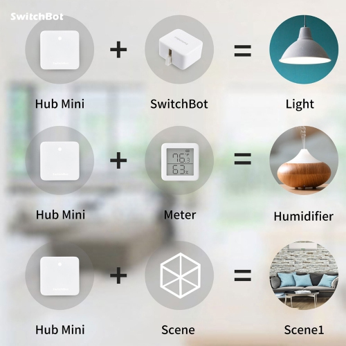 SwitchBot Hub Mini | Smart Remote - IR Blaster, Link SwitchBot to Wi-Fi, Control TV, Air Conditioner, Compatible with Alexa, Google Home, IFTTT