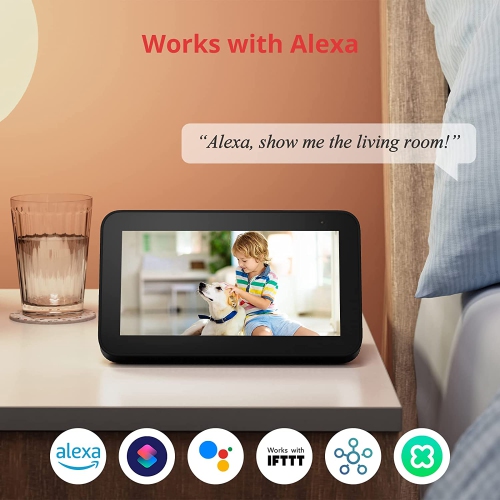 SwitchBot Pan/Tilt Cam 3MP | 2K Smart Indoor Security Camera, 360° Pan Tilt WiFi(2.4G) Motion Tracking, Night Vision, Two-Way Audio, Works with Alexa