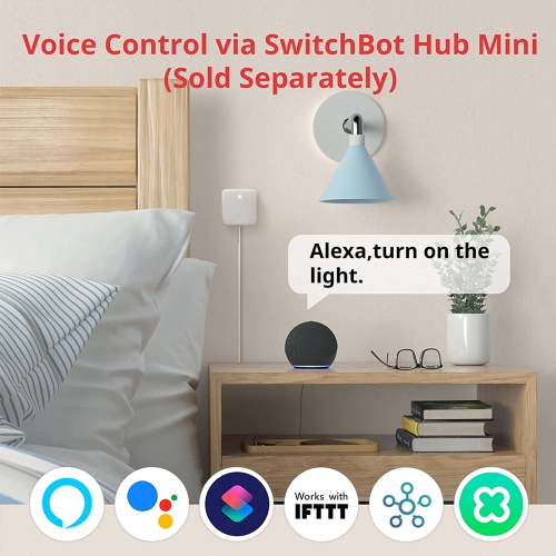 Bot SwitchBot | Bouton poussoir intelligent, Pas de câblage, application sans fil ou contrôle de la minuterie, ajoutez SwitchBot Hub Mini pour le