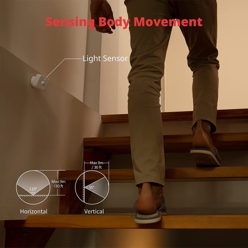 Capteur de mouvement SwitchBot | Système de sécurité domestique sans fil, alerte de détecteur de mouvement PIR, ajoutez SwitchBot Hub Mini pour le