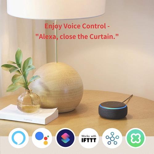 SwitchBot Curtain | Smart Electric Motor - Automate Timer Control, Add SwitchBot Hub Mini to Make it Compatible with Alexa, Google Home, IFTTT, Black