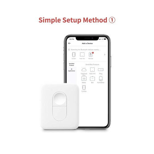 SwitchBot Remote | One Touch Button for SwitchBot Bot, SwitchBot Curtain, SwitchBot Color Bulb and SwitchBot LED Strip Light Compatible, Bluetooth