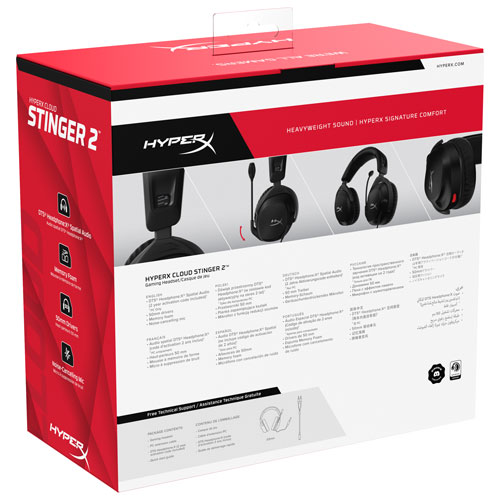 Casque de jeu Cloud Stinger 2 de HyperX - Noir
