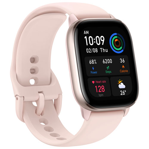 Amazfit GTS 4 Mini Smartwatch with Heart Rate Monitor - Pink