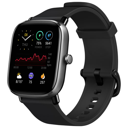 Amazfit GTS 2 mini Smartwatch with Heart Rate Monitor - Black
