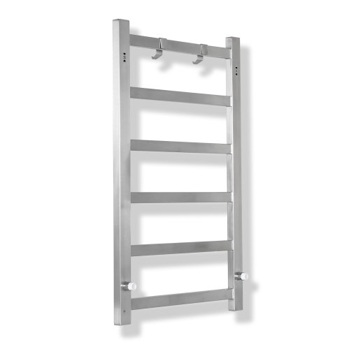 Topdattion Electric Towel Warmer | Super Thin | with Timer & Temperature Multi-Level Adjustments | Hardwired & Plug-in | Fast Heating | Brushed Finish