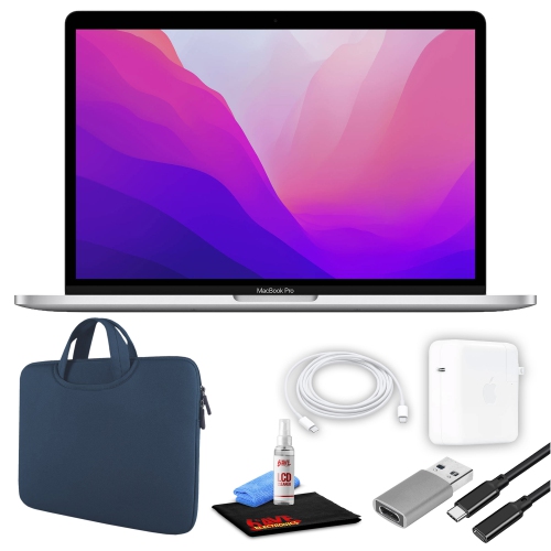 APPLE  " Macbook Pro 13"" Laptop (M2, 2022, 256/512GB SSD, 2-Colors) + Bundle" In Blue