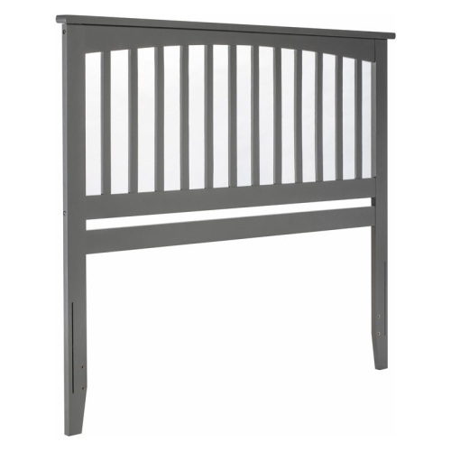 LEO & LACEY  King Slat Headboard In Gray