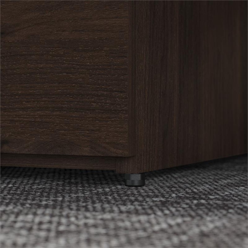 Office 500 36W Storage Cabinet with Doors in Black Walnut - Engineered Wood