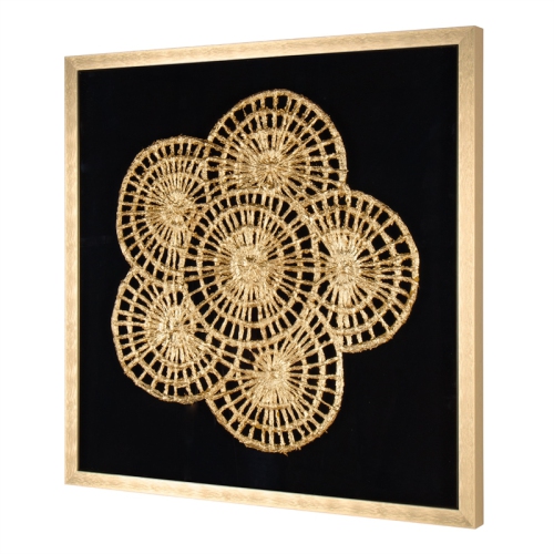 Gild Design House Golden Petals Shadow Box with Gold Frame Best Buy