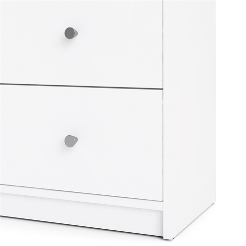 Tvilum Portland Contemporary 6 Drawer Double Dresser in White