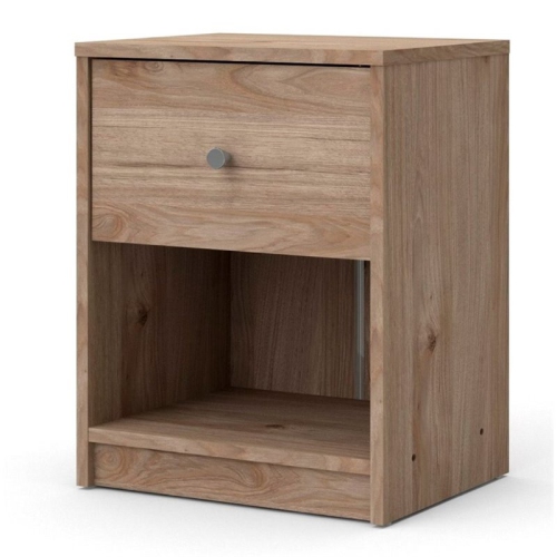 Tvilum Canada 2-Piece Furniture 1-Drawer Nightstand Set in Jackson Hickory