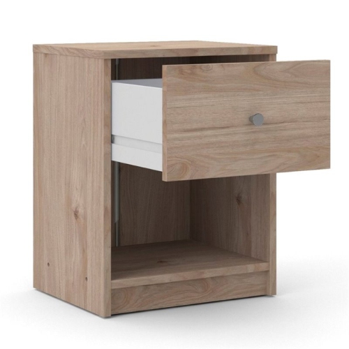Tvilum Canada 2-Piece Furniture 1-Drawer Nightstand Set in Jackson Hickory