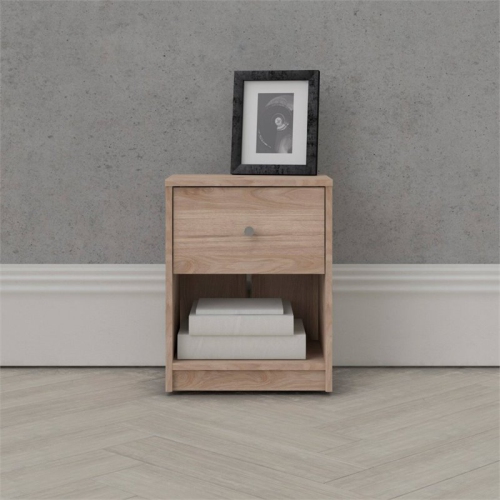 Tvilum Canada 2-Piece Furniture 1-Drawer Nightstand Set in Jackson Hickory