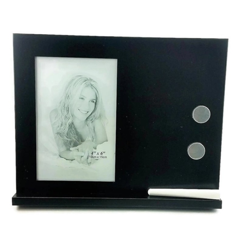 JIALLO CANADA  Jiallo 4X6" Stainless Steel Frame With Chalk Board & Magnets In In Black
