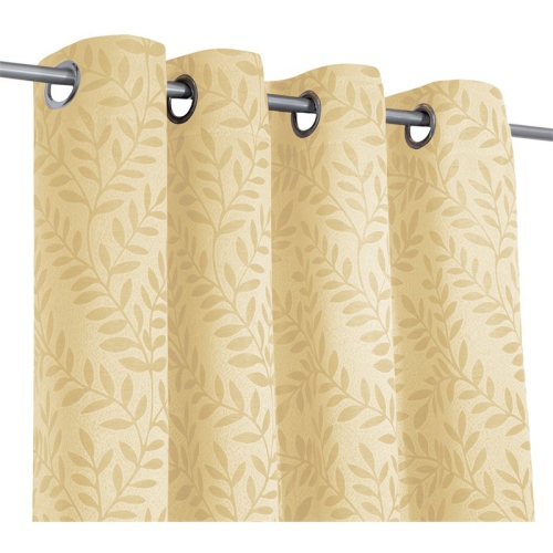 SAFDIE & CO. CANADA Safdie & Co. Wrinkle Free Curtain Jacquard Cassidy 84"l In Pale Banana