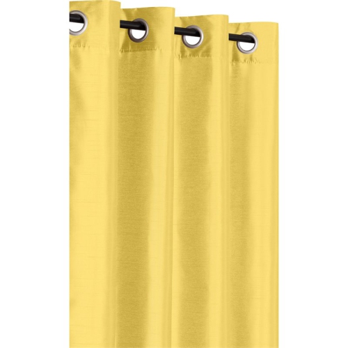 Safdie & Co. Wrinkle Free Curtain Silk Look 86"L in Yellow