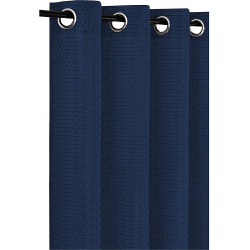 Safdie & Co. Wrinkle Free Curtain Jacquard Holli 84"L in Navy