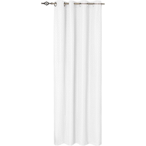 Safdie & Co. Wrinkle Free Curtain Foulard Room Darkening 84"L in White