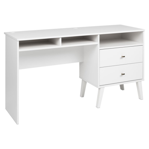 PEMBERLY ROW CANADA  Computer Desk With Side Storage And 2 Drawers In White