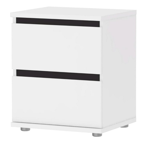 Tvilum Canada 2 Piece Set with 4 Drawer Writing Desk and 2 Drawer Nightstand