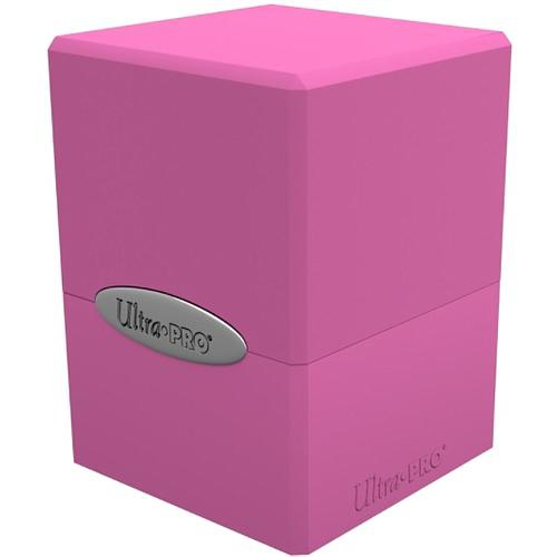 Satin Cube Deck Box: Hot Pink