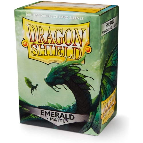 Dragon Shield 100ct Standard Card Sleeves - Matte Emerald