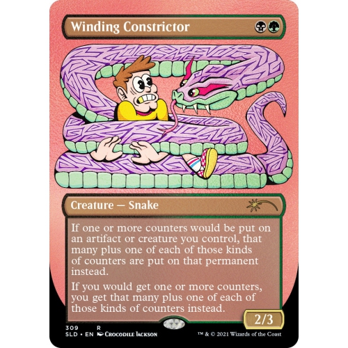 Magique : The Gathering Secret Lair - Édition non métallisée - la monstrueuse Menagerie de crocodile Jackson