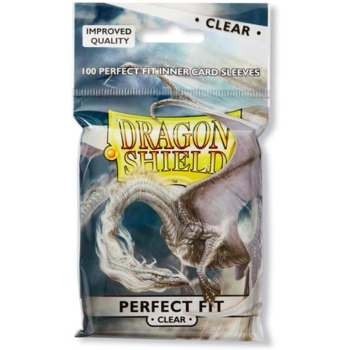 Dragon Shield 100ct Standard Card Sleeves Display Case - Perfect Fit Clear
