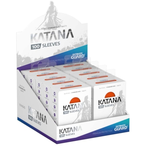 ULTIMATE GUARD  Katana Standard Card Sleeves Display Case - - 10 Packs In Orange