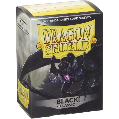 DRAGON SHIELD  100Ct Standard Card Sleeves - Classic In Black