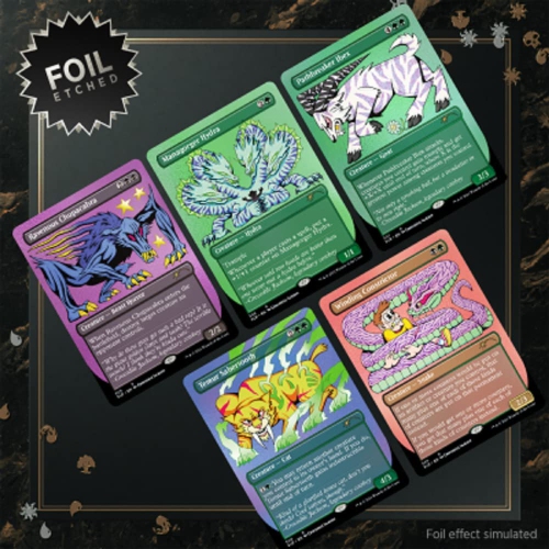 Magique : The Gathering Secret Lair - Etched Foil Edition - le monstrueux Ménagerie de crocodile Jackson