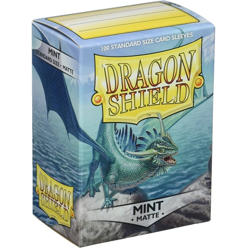 Image 1 of 2.. Dragon Shield Deck Protective Sleeves for Gaming Cards Standard Size Matte Mint - AT-11025