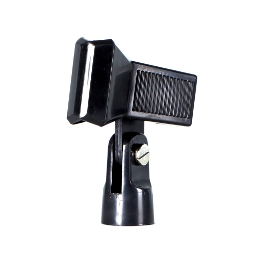 A Black Microphone Isolated On White Background Stock Photo
