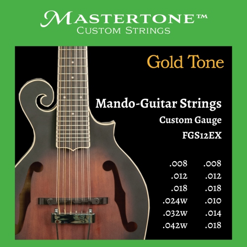 Gold Tone Cordes de mando-guitare à 12 cordes