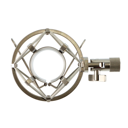 Apex Universal Side Address Microphone Cradle Mount - Silver