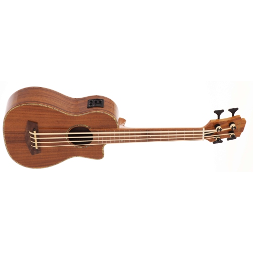 Denver Acacia Fretless Bass Ukulele with Gig Bag