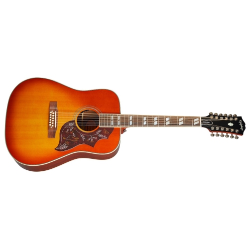 Epiphone Inspired by Gibson Masterbilt Hummingbird 12 String - Aged Cherry Sunburst