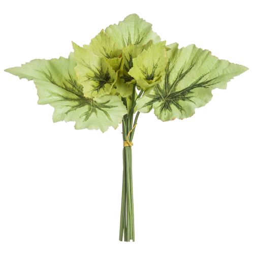 Begonia Leaves Artificial Bundle Spray - 16.5" - Green
