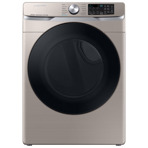 Samsung 7.5 Cu. Ft. Electric Steam Dryer - Champagne - Open Box - Scratch & Dent