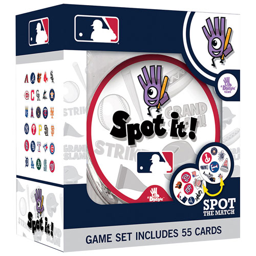 MLB Spot it! Jeu de cartes - Anglais