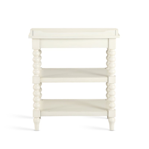 Bowery Hill Traditional Antique White Wood Nightstand in White