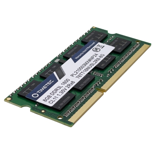 Timetec 16GB KIT(2x8GB) DDR3L / DDR3 1600MHz PC3L-12800 / PC3-12800 Non-ECC Unbuffered 1.35V/1.5V CL11 2Rx8 Dual Rank 204 Pin SODIMM Laptop Notebook