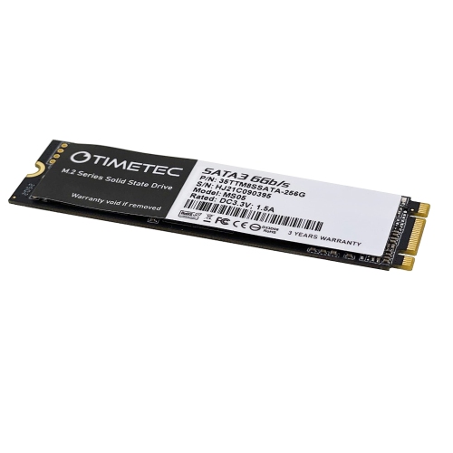 Timetec 256GB SSD 3D NAND TLC SATA III 6Gb/s M.2 2280 NGFF 128TBW Read Speed Up to 550MB/s SLC Cache Performance Boost Internal Solid State Drive for